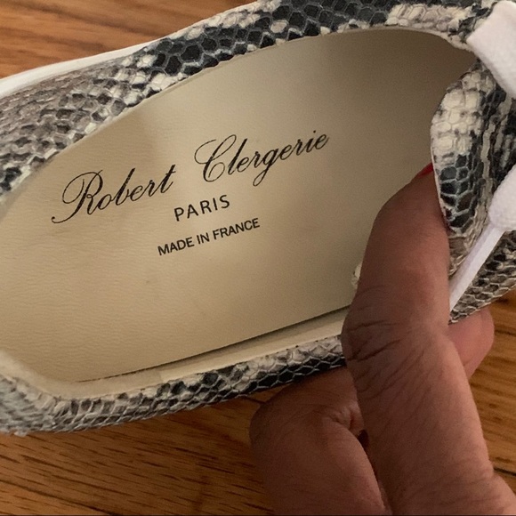 ROBERT CLERGERIE Tasket Snake Print Sneakers EUC - Picture 5 of 10